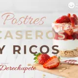 Vaso de postre de fresa y yogur con granola, junto a fresas frescas.