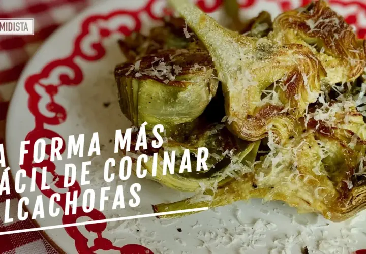 Alcachofas asadas con queso rallado, una de las mejores alcachofas recetas para disfrutar.