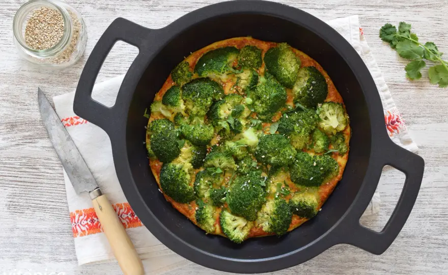 Tortilla de brócoli perfecta - Jugosa y fácil de hacer